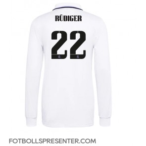 Real Madrid Antonio Rudiger #22 Hemma Matchtröja 2022-23 Långärmad
